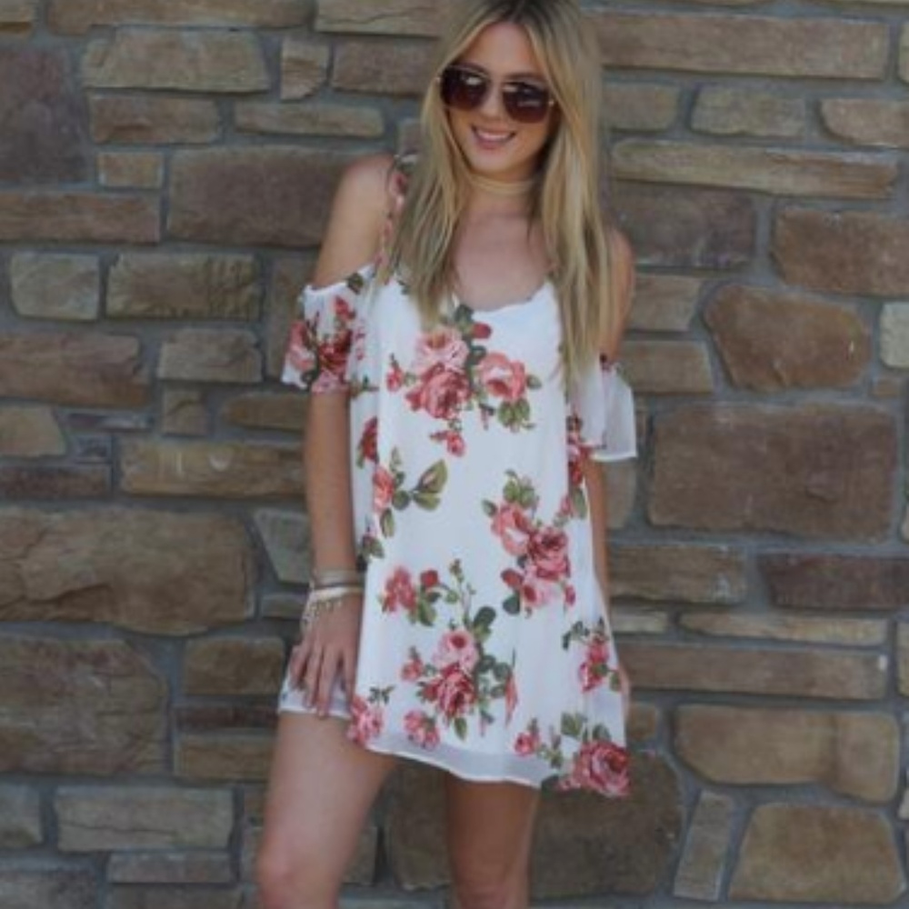 SHOW ME YOUR MUMU BIRDIE RUFFLE DRESS ROSIE POSIE